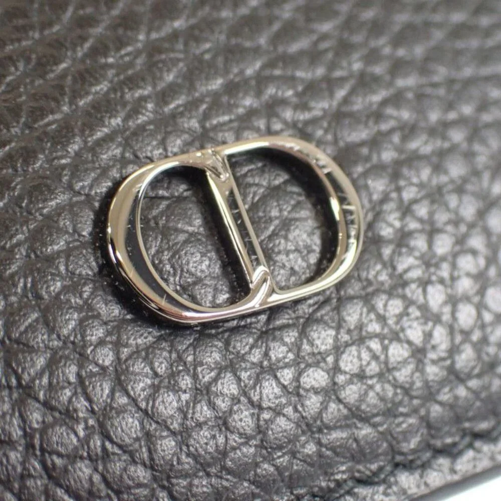 Christian Dior CD Icon Wallet 2 Cdi h00 N Bifold Wallet Grain Calf Leather - Picture 10 of 13